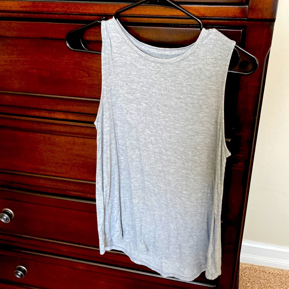 Grey, flowy tank